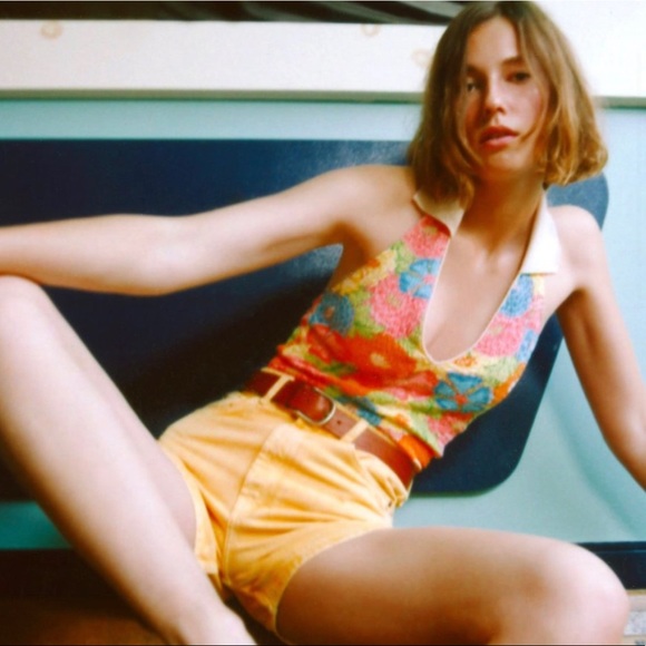 ZARA PRINTED HALTER TOP - Picture 3 of 3